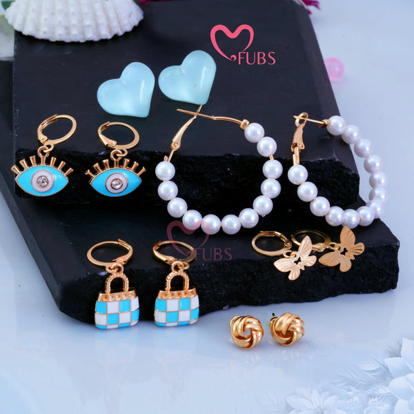 Set of 6 Fancy Flair Earrings Collection