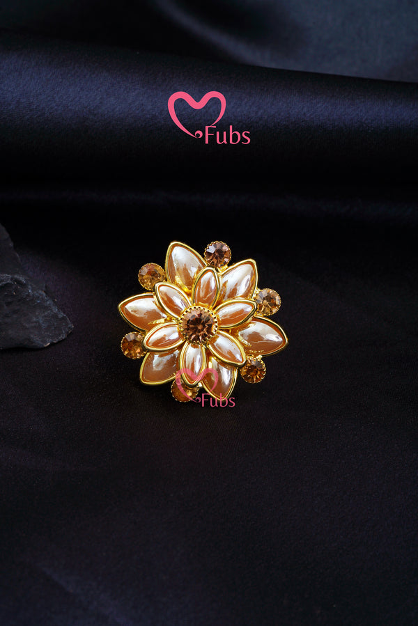 Floral Radiance Whirl Ring