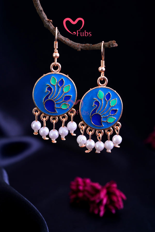 Elegant Blue Moon Earrings