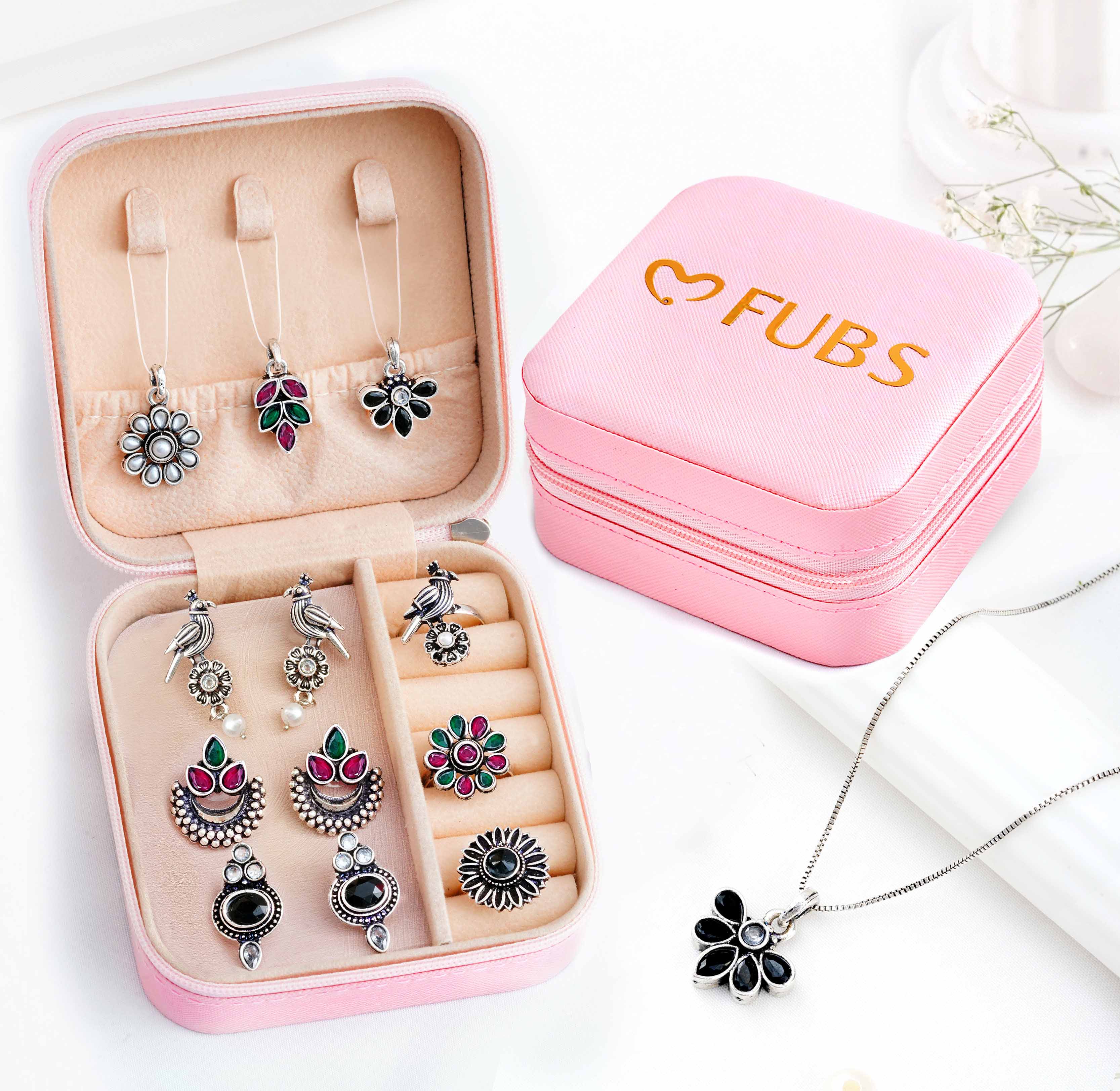 Exclusive Jewelry Box of Matching Sets Earrings, Necklace and