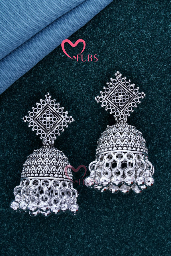 Beautiful Square Charm Jhumkas