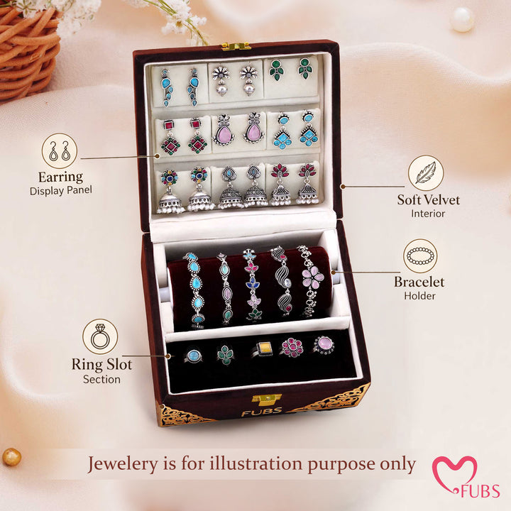 Gehno Ki Peti - Royal Velvet Jewelry Box