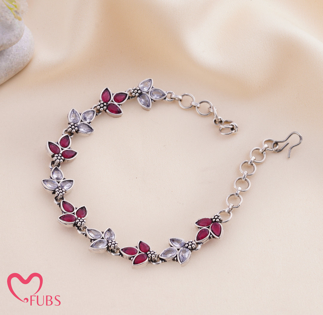 FUBS Purse of Surprises – Pink Dupatta, Jaipuri Earrings, Oxidised Kada & Bracelet