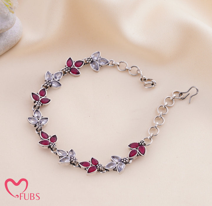 FUBS Purse of Surprises – Pink Dupatta, Jaipuri Earrings, Oxidised Kada & Bracelet