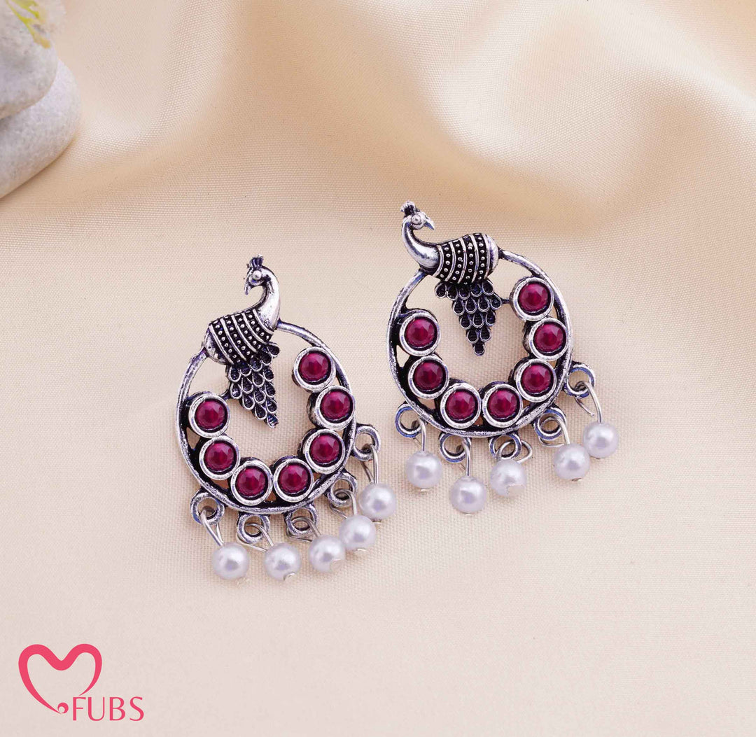 FUBS Purse of Surprises – Pink Dupatta, Jaipuri Earrings, Oxidised Kada & Bracelet