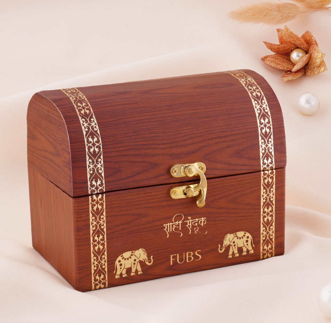 The Shahi Sandook by FUBS - 8 Jaipuri Earrings, 4 Jaipuri Kadas