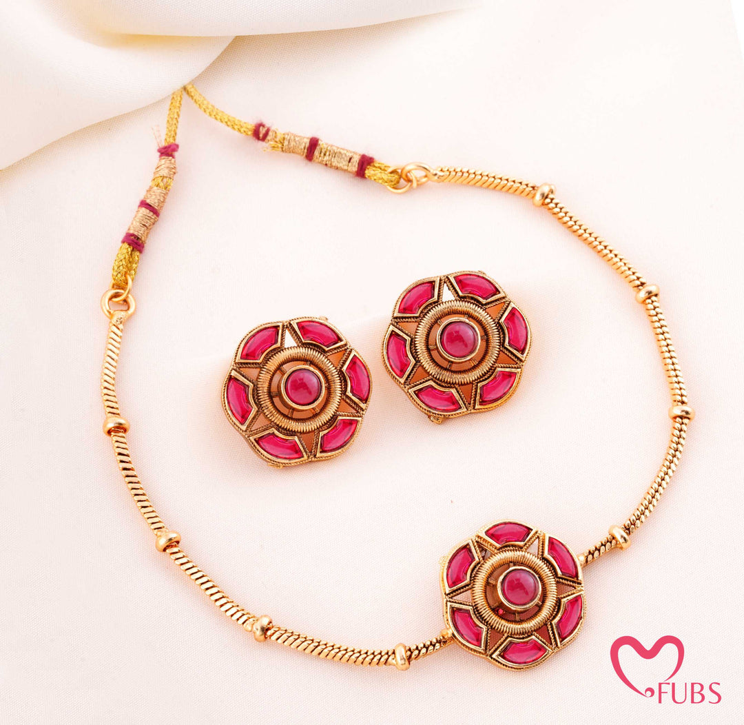 Ethnic Statement Necklace Set of 4