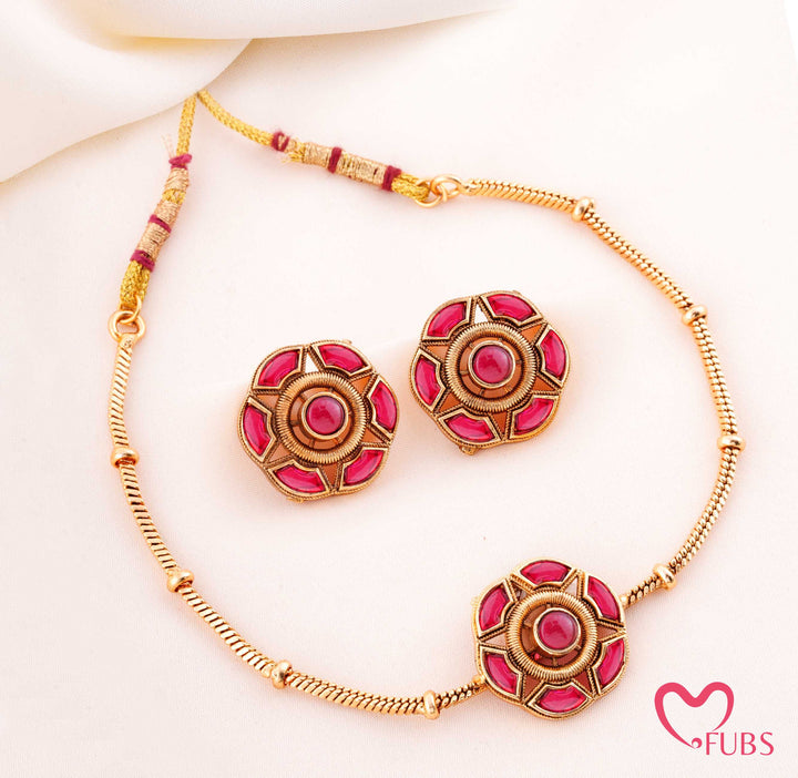 Ethnic Statement Necklace Set of 4