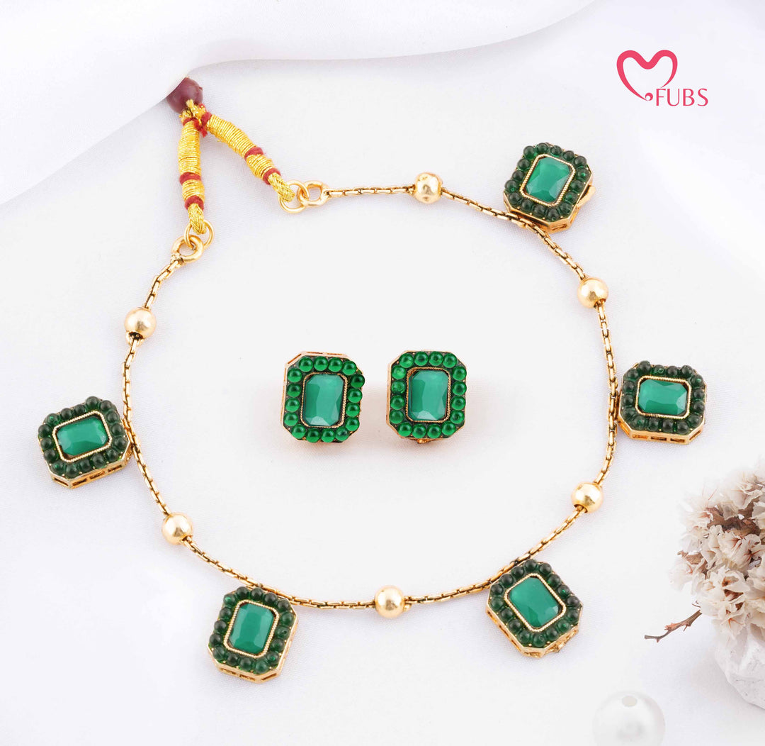 Heritage Necklace & Earrings Combo Set of 4