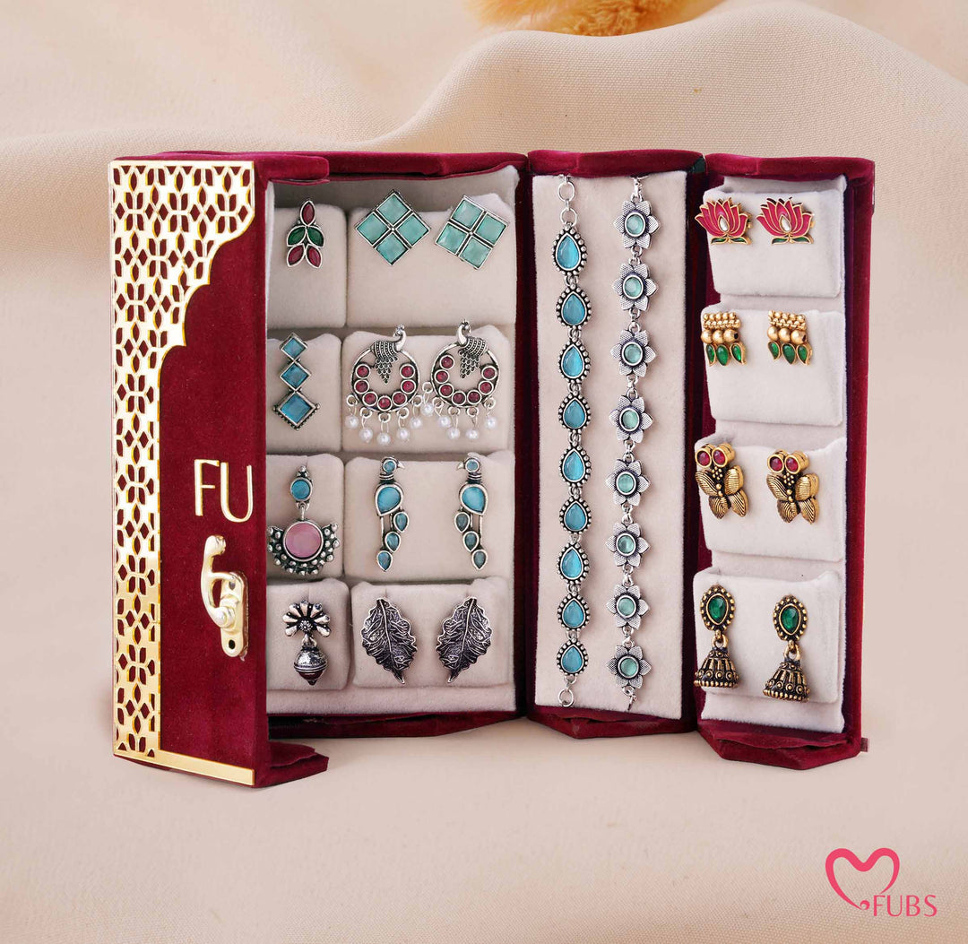 The Royal Surprise Mahal of 16 Earrings & 4 Bracelets