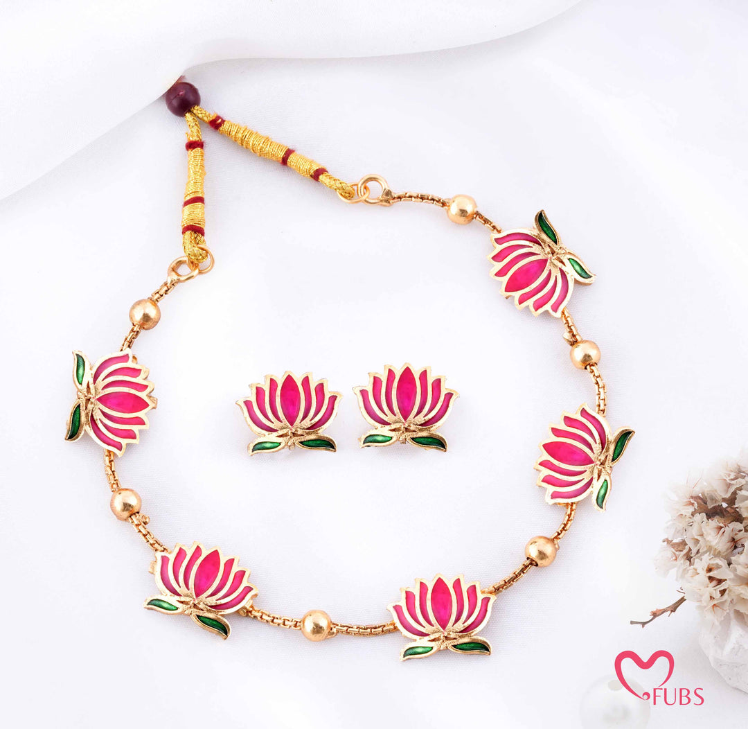 Heritage Necklace & Earrings Combo Set of 4