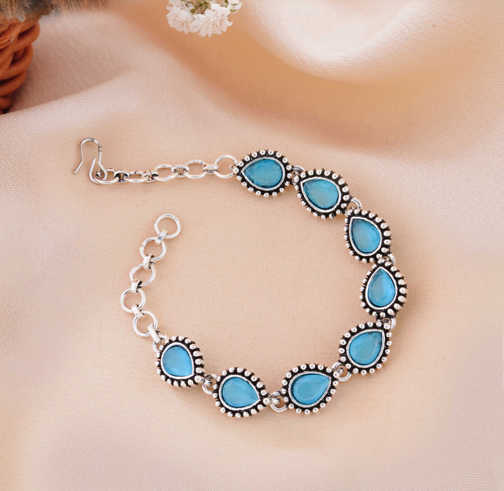 The Azure Tear Antique Oxidized Bracelet