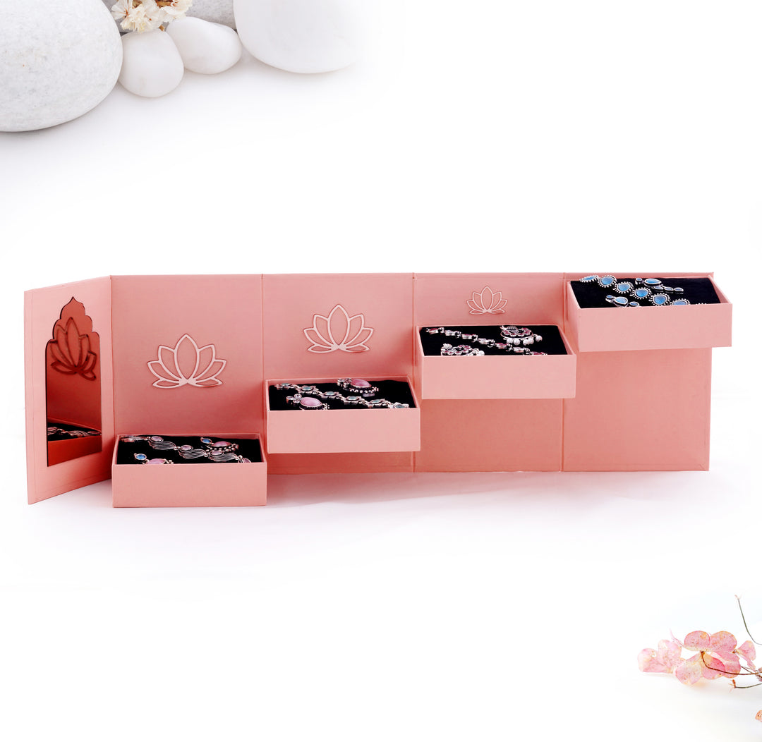 The Magic Unfold Jewelry Box - 4 Earrings & 4 Bracelets (Premium)