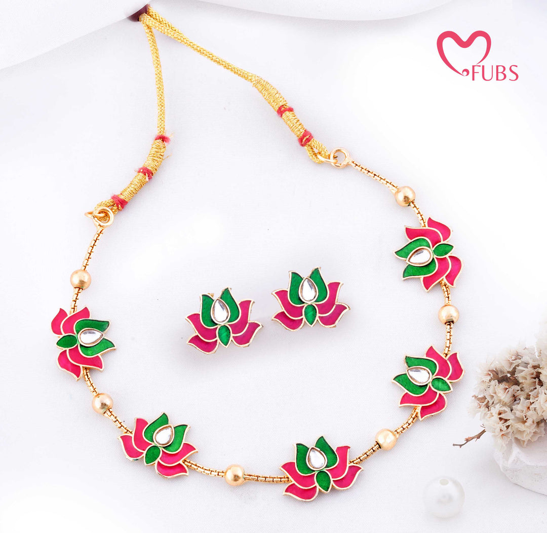 Heritage Necklace & Earrings Combo Set of 4