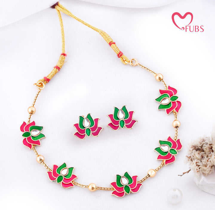 Heritage Necklace & Earrings Combo Set of 4