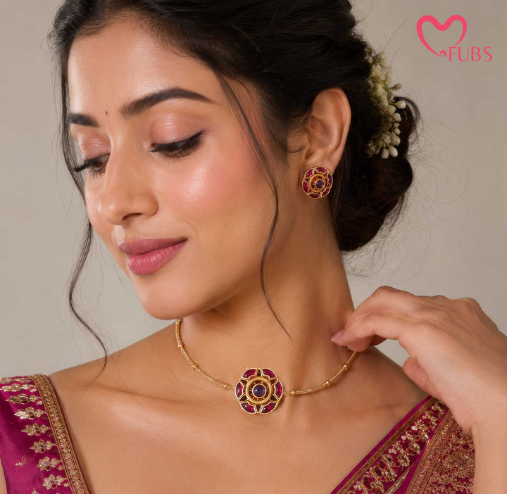 Ethnic Statement Necklace Set of 4