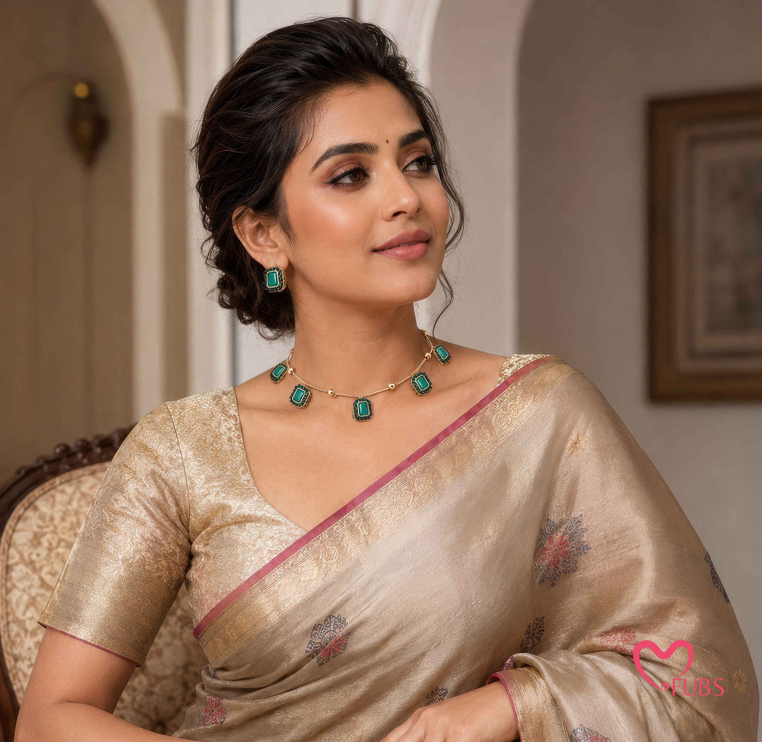 Heritage Necklace & Earrings Combo Set of 4