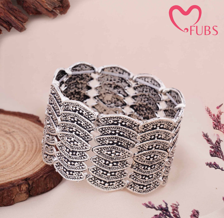 Traditional Statement Wide Bracelet