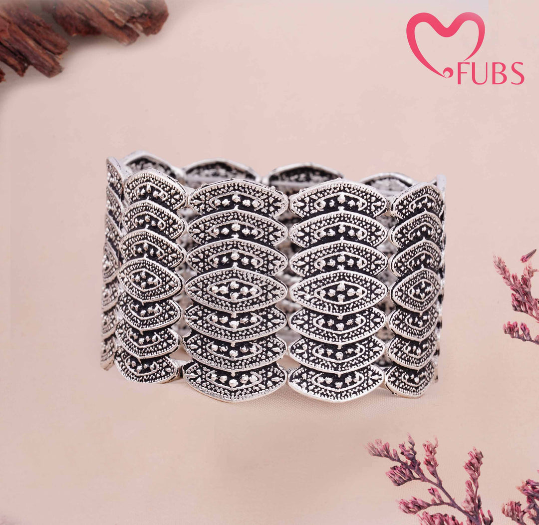 Traditional Statement Wide Bracelet