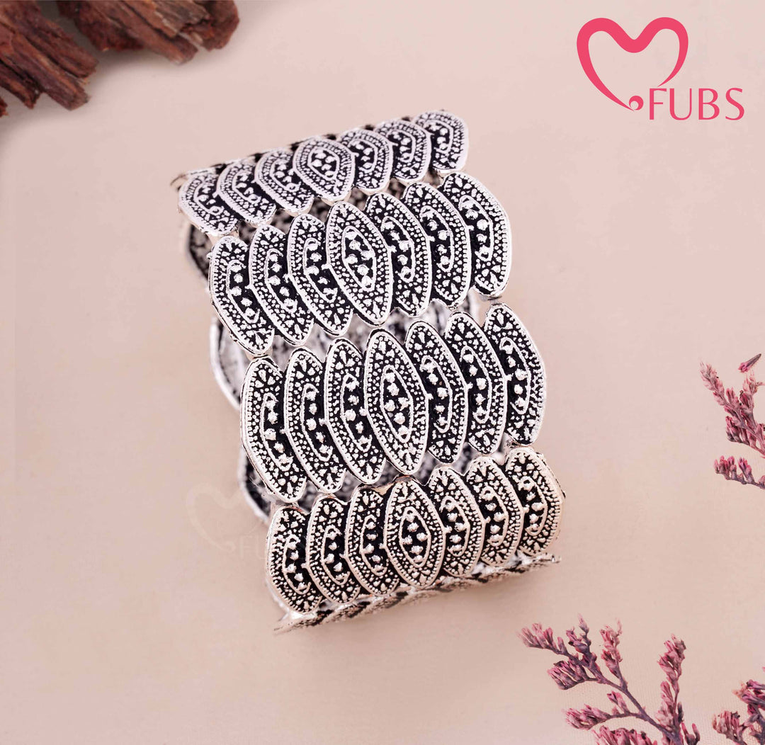 Traditional Statement Wide Bracelet