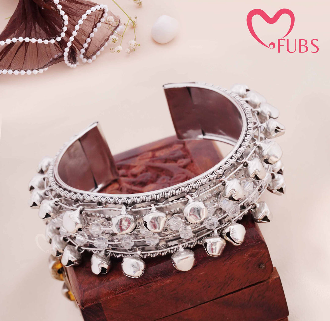 Traditional Ghungroo Cuff Bracelet for Women