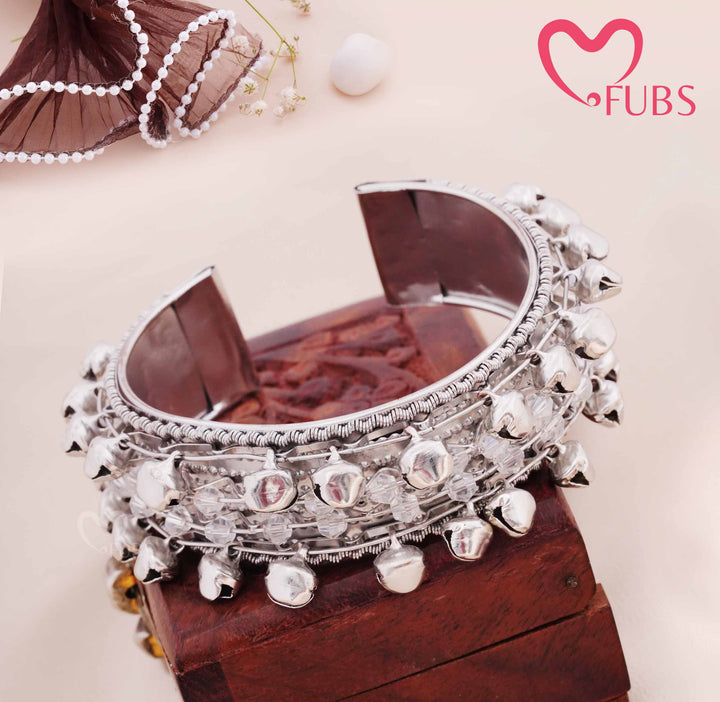 Traditional Ghungroo Cuff Bracelet for Women