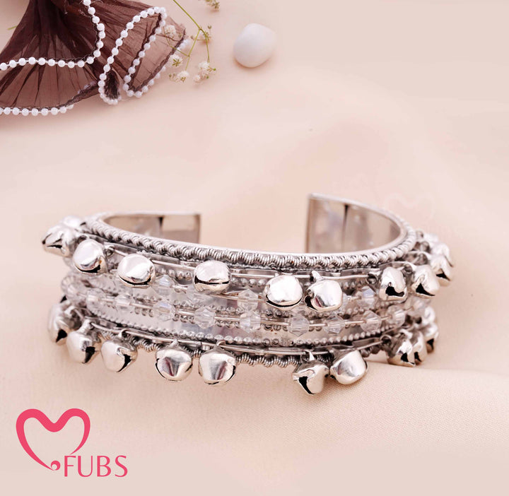 Traditional Ghungroo Cuff Bracelet for Women