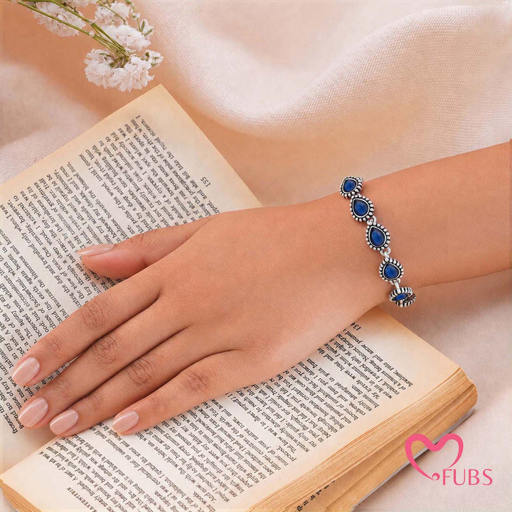 The Azure Tear Antique Oxidized Bracelet