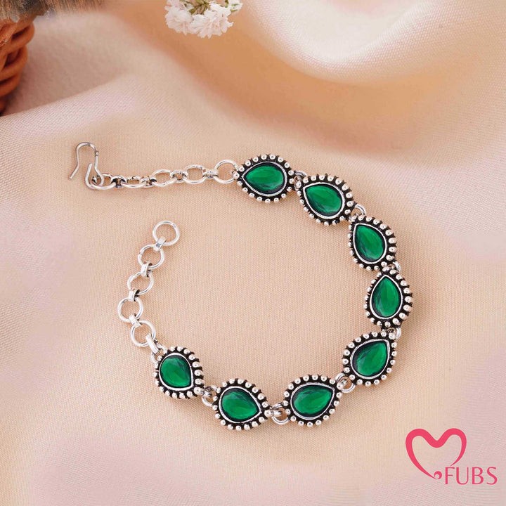 The Azure Tear Antique Oxidized Bracelet