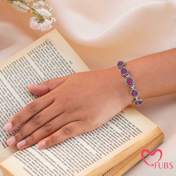 The Azure Tear Antique Oxidized Bracelet