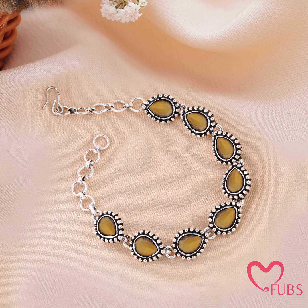 The Azure Tear Antique Oxidized Bracelet