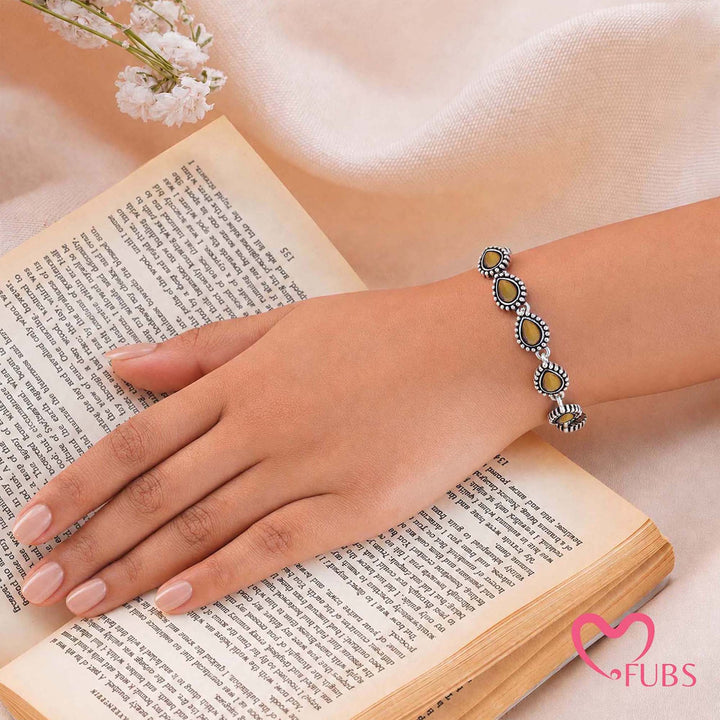 The Azure Tear Antique Oxidized Bracelet