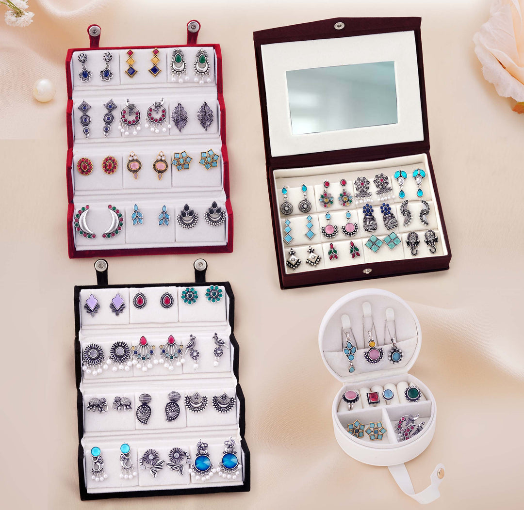 Premium Velvet Jewelry Organizer Collection