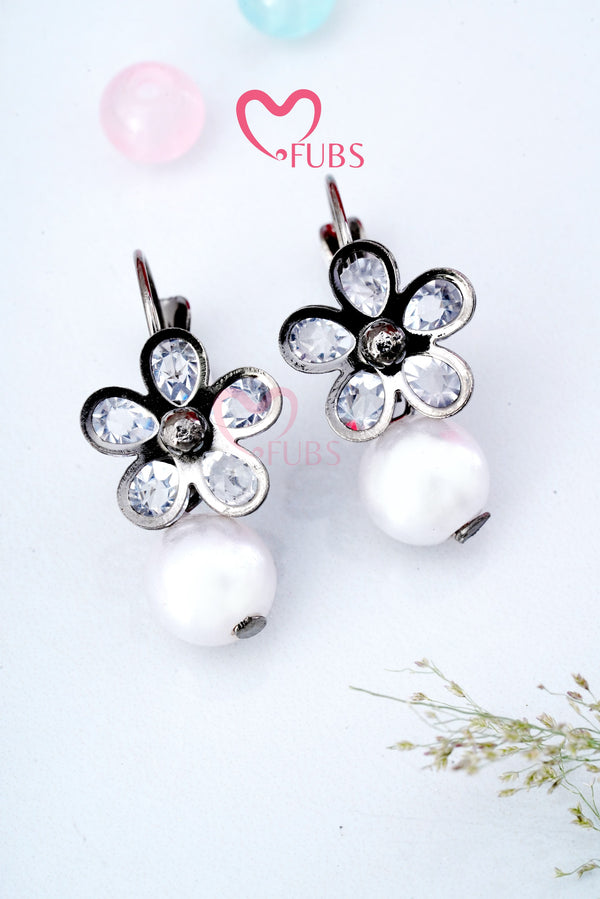 Floral Pearl Drop Charmers Earrings