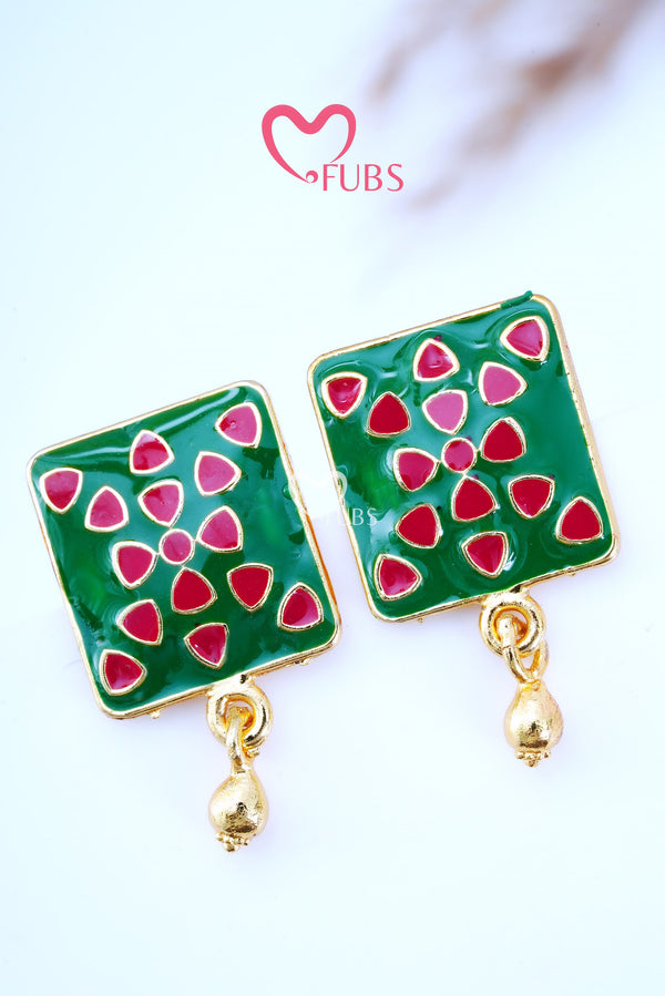 Square Regal Bloom Studs