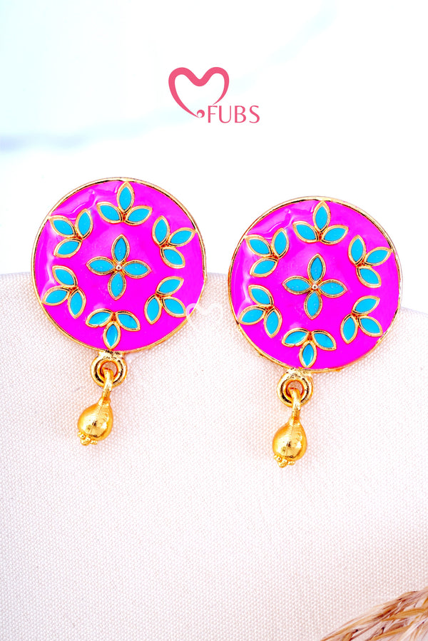 Circle Floral Radiance Studs