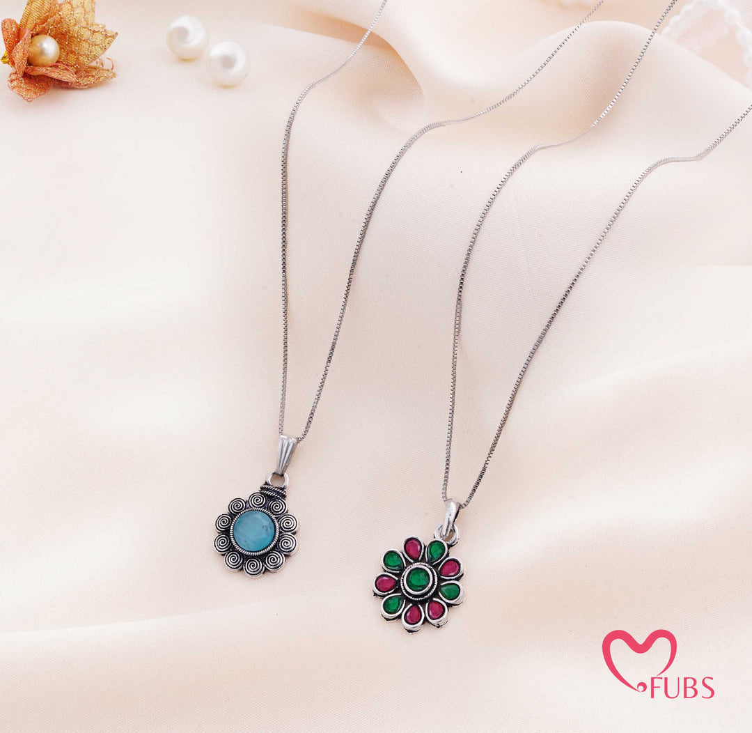 Oxidized Jewelry Combo Set With Round Miniature Purse