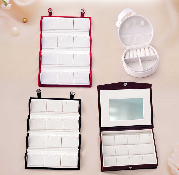 Premium Velvet Jewelry Organizer Collection