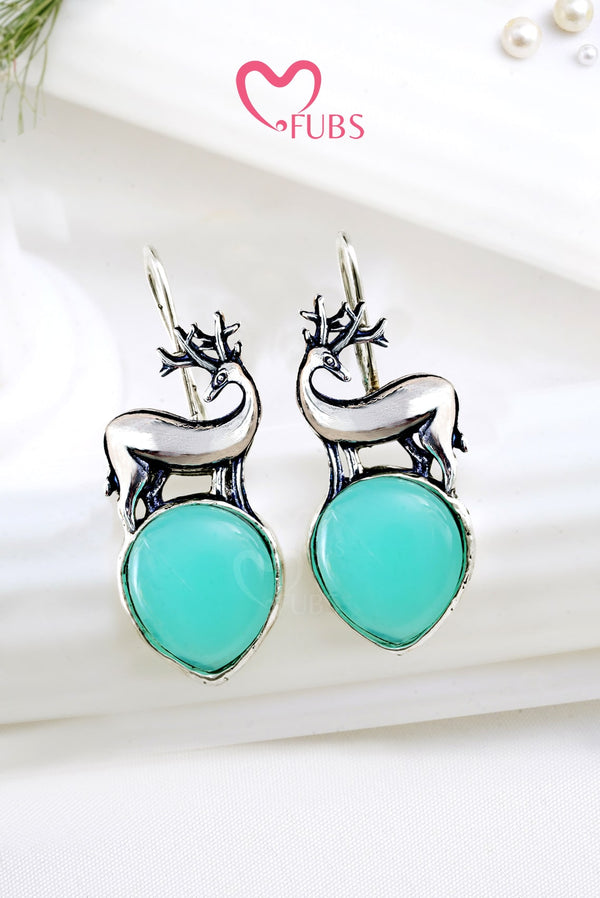 Deer Beauty Oxidized Ear Dangles