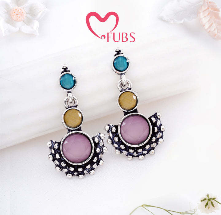 Antique Grace Stone Drop Earrings