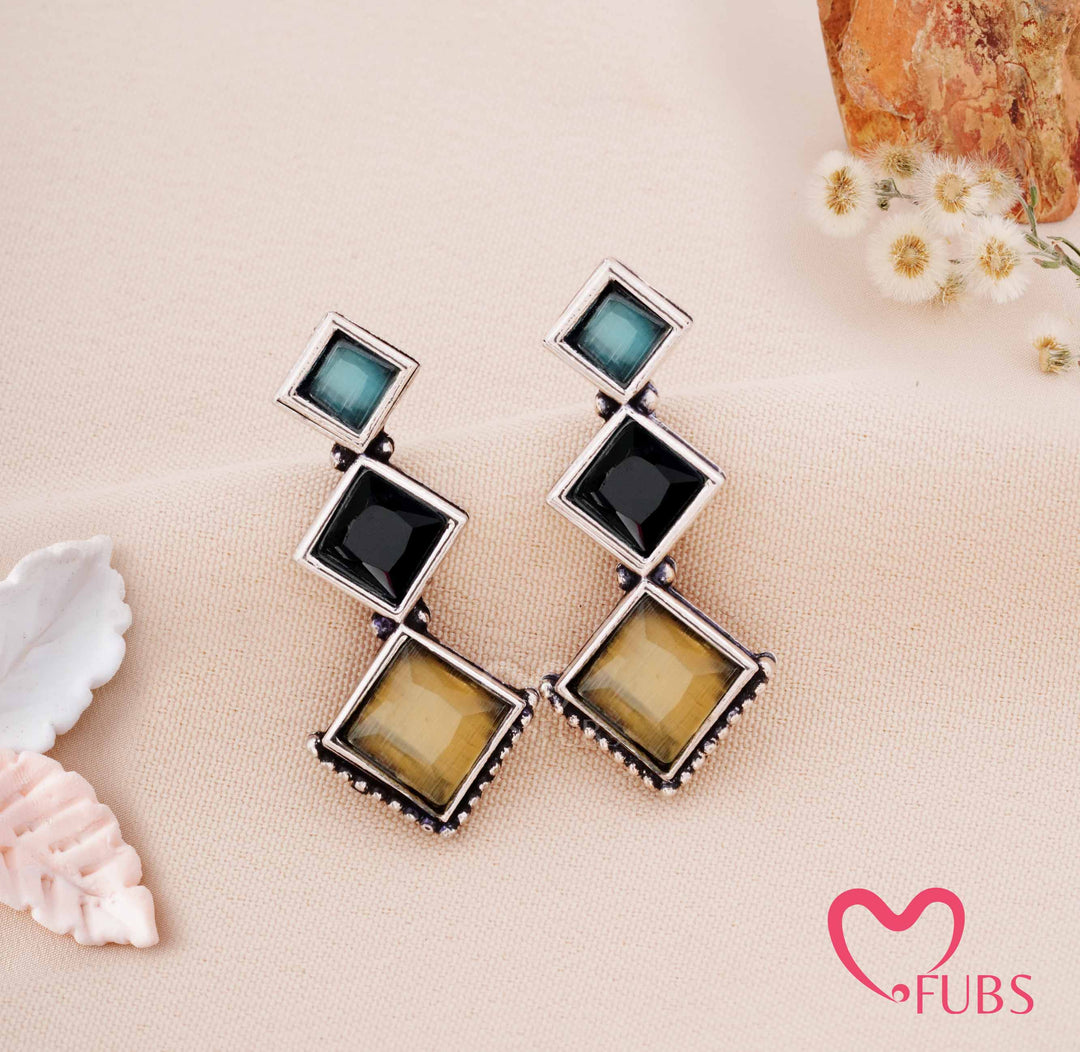 Royal Square Earrings