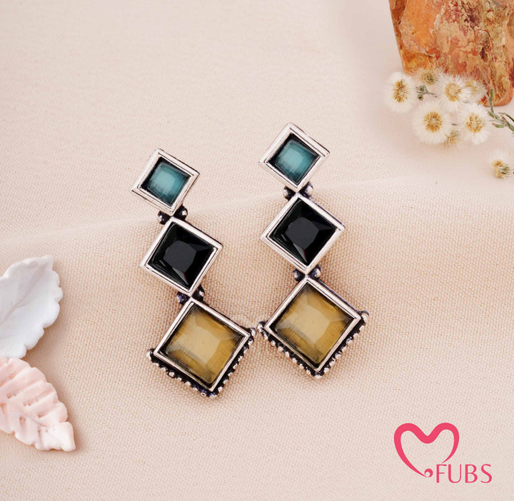 Royal Square Earrings