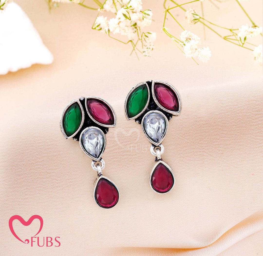 Twilight Leaf Drop Earrings