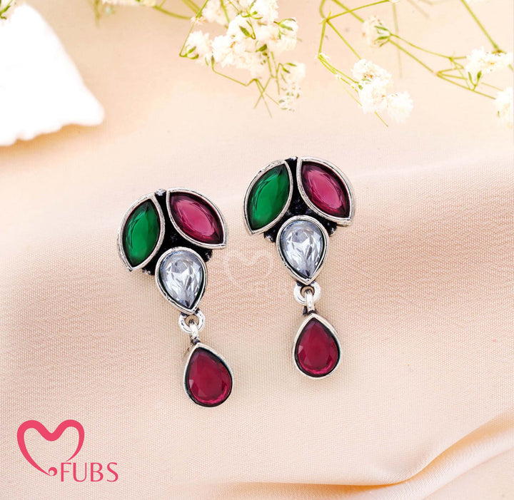 Twilight Leaf Drop Earrings