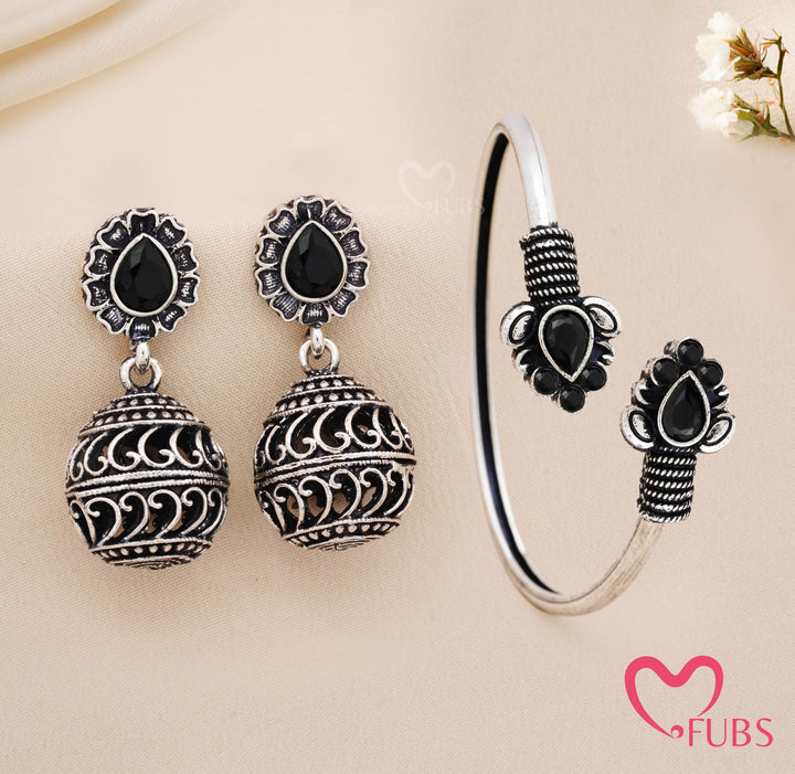 Traditional Filigree Bracelet with Matching Earrings Set