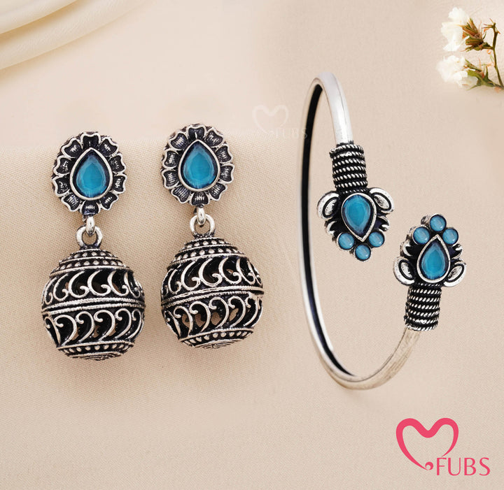 Traditional Filigree Bracelet with Matching Earrings Set