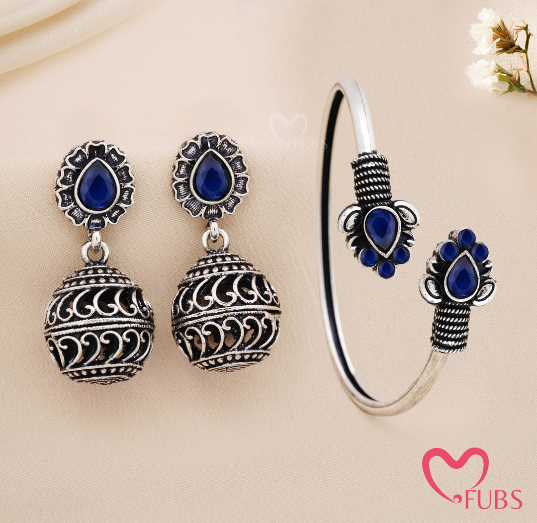 Traditional Filigree Bracelet with Matching Earrings Set