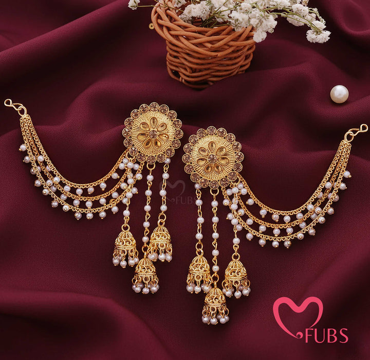 The Rajwada Mandala — Bahubali Jhumkas with Sahara Chains