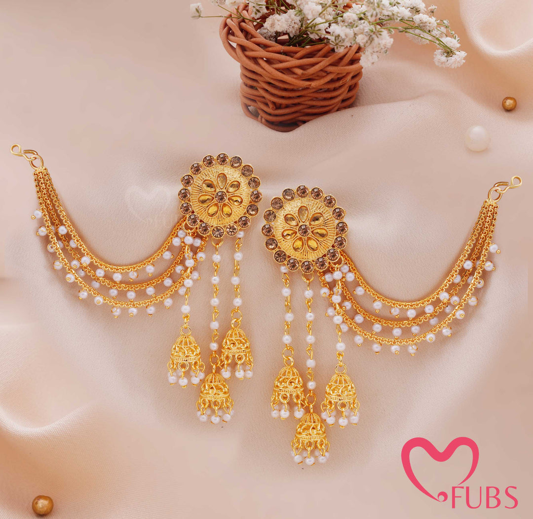 The Rajwada Mandala — Bahubali Jhumkas with Sahara Chains