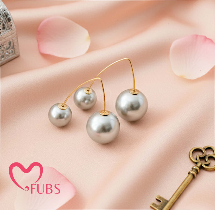 The Aria Orbital Pearl Earrings